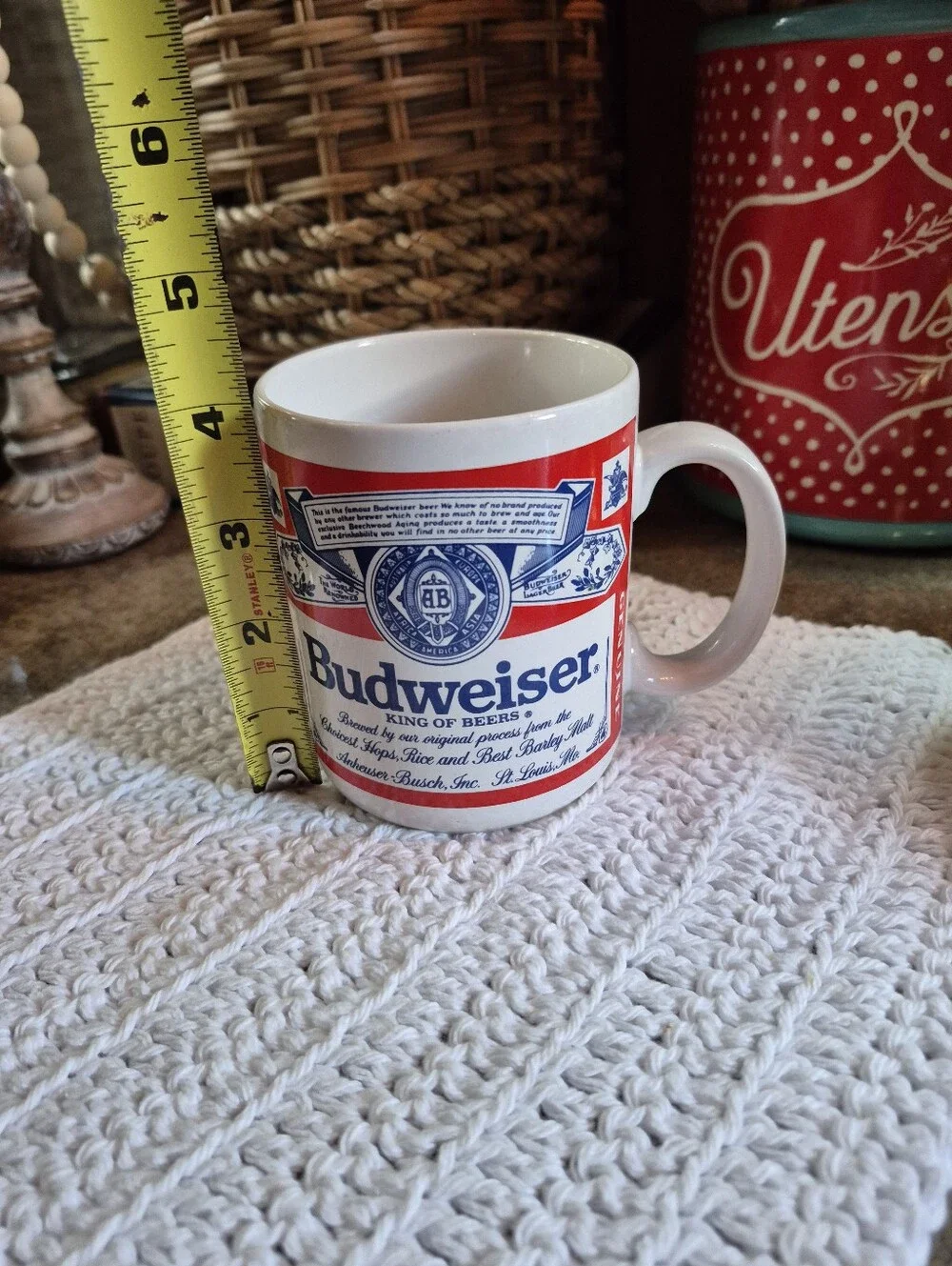 Vintage Authentic Budweiser Anheuser- Busch Mug